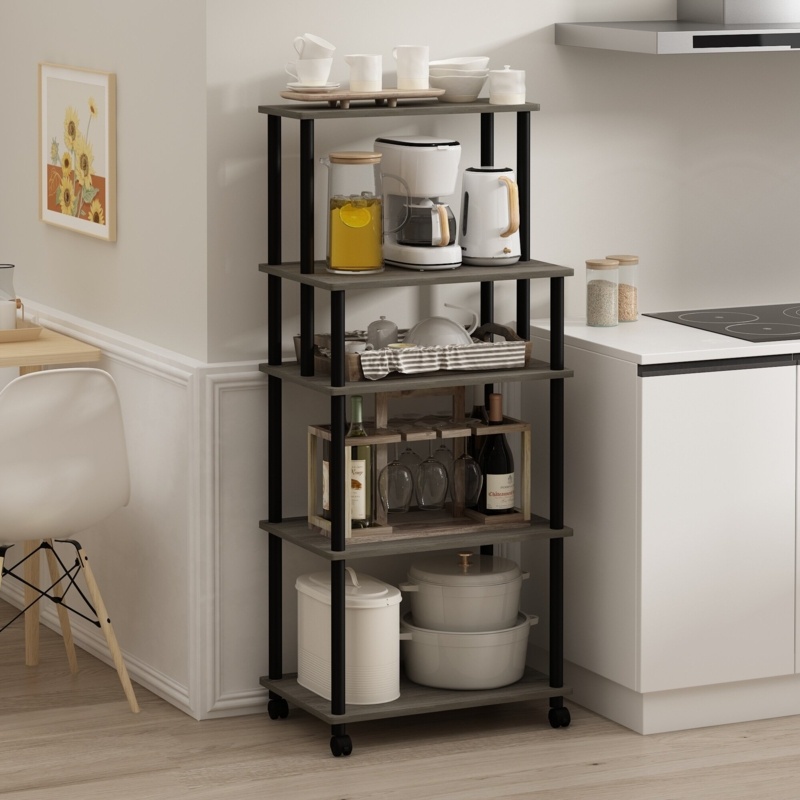 Kitchen Storage Cart with Easy Mobility