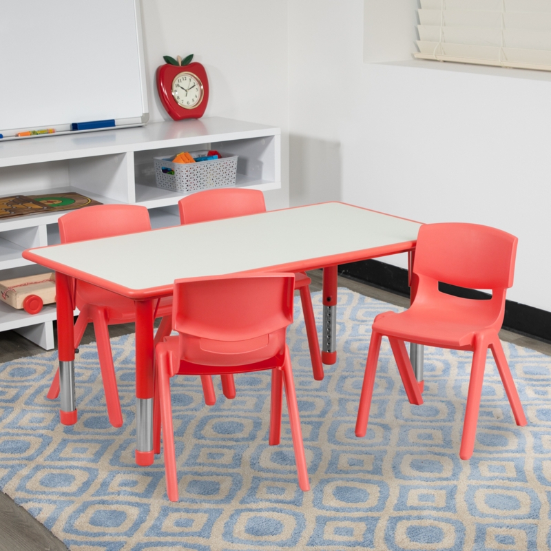 Adjustable Kids Activity Table and Chair Set