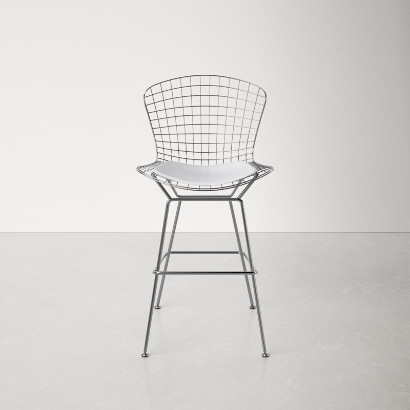 Chrome Finish Wire Back Chair