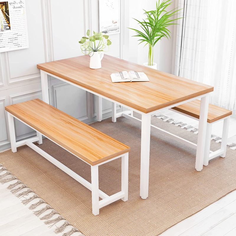 3-Piece Dining Set with Bench