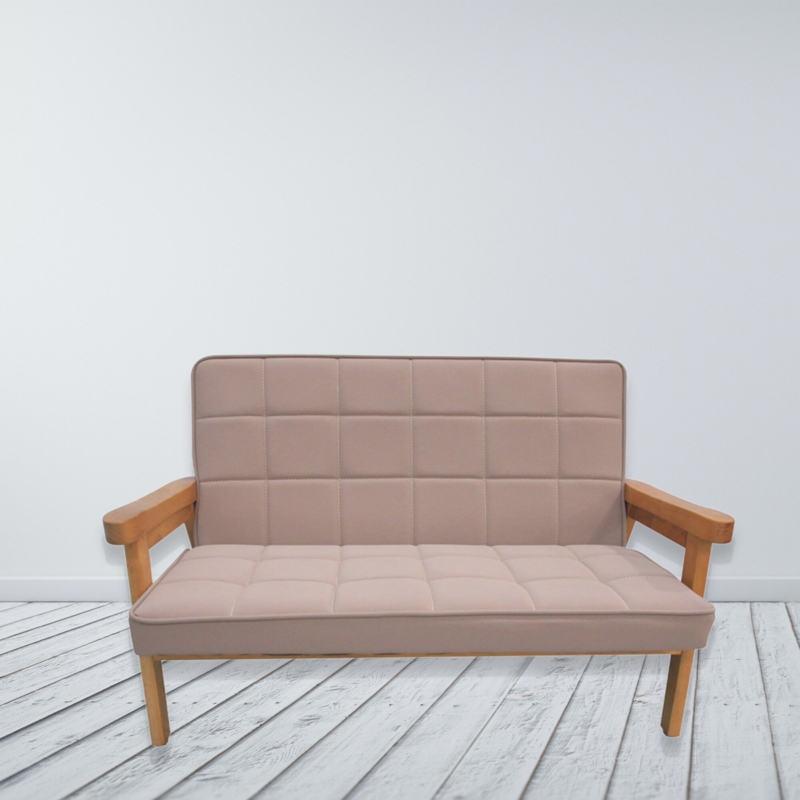 Kids' 2-Seat Sofa with Armrest