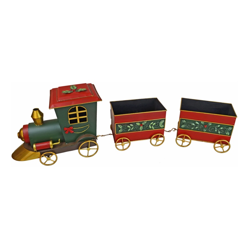 35 In. Christmas Freight Train Set