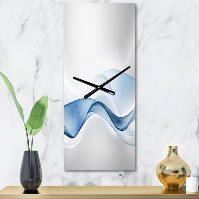 3D Wave of Water Splash Rectangle Wall Clock
