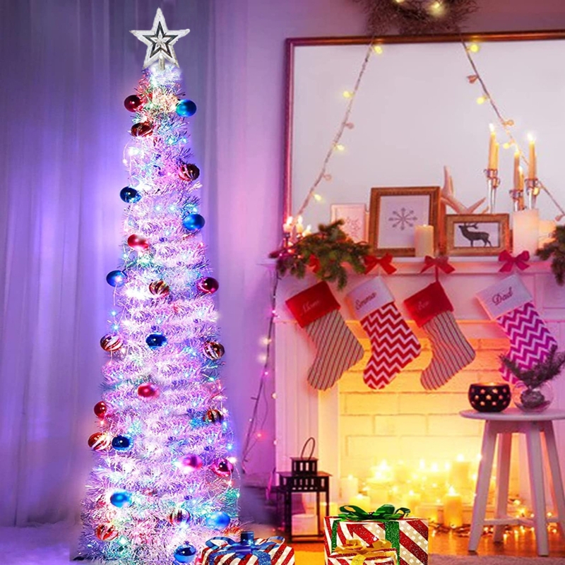 Pop-Up Pencil Christmas Tree with LED Lights