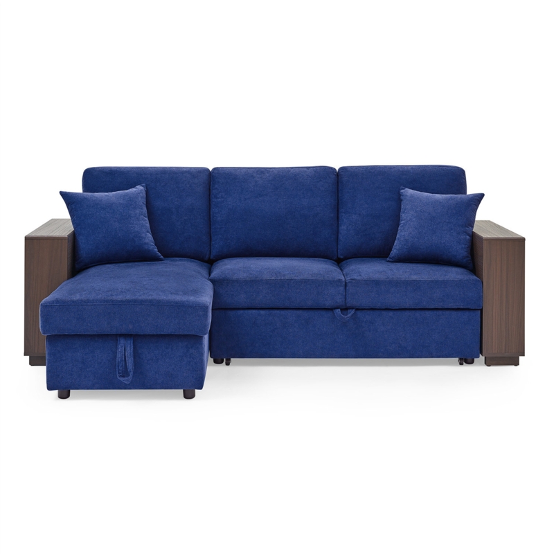 Elegant Sectional Sofa with Storage and Sleeper