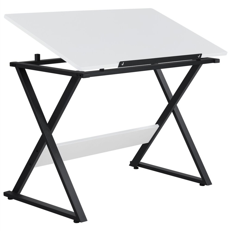 Adjustable Drawing Table with Sliding Pencil Ledge