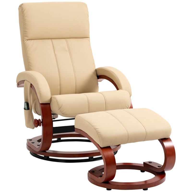 43" Wide Manual Glider Ergonomic Recliner with Ottoman