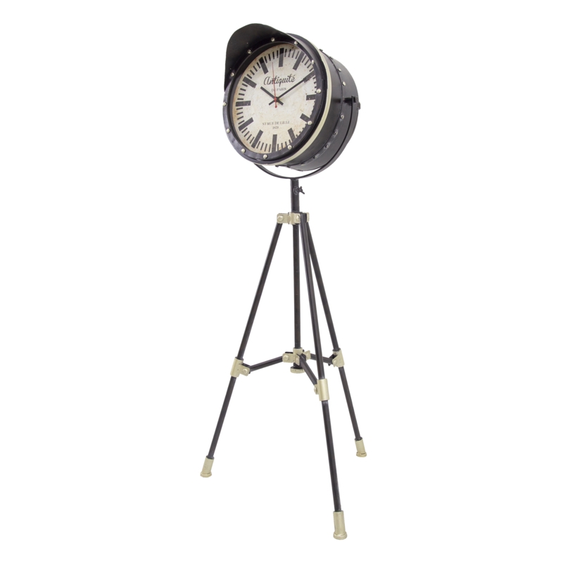 Vintage Studio Light Standing Clock