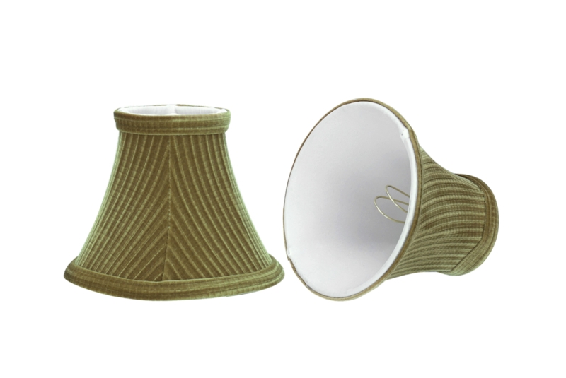 Bell Shape Transitional Lamp Shades in Brown Green