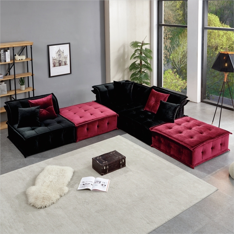 Modern Tufted Sectional Sofa