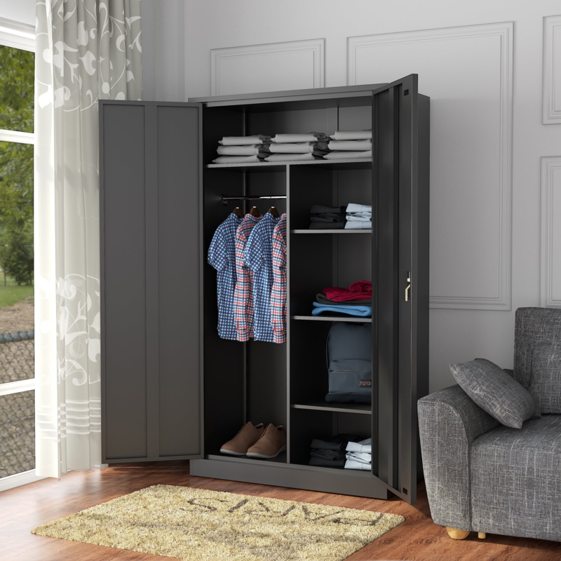 Metal Office Storage Cabinet with Adjustable Shelves