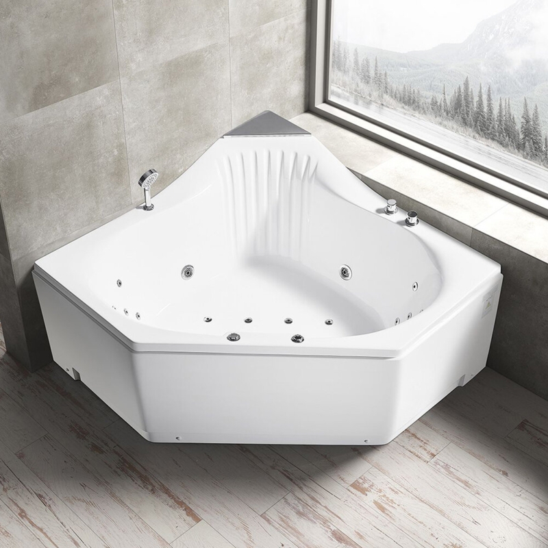 Hydro-Massage Whirlpool Tub with Chromotherapy Lighting