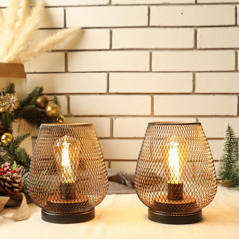 6.7" Battery Powered Outdoor Table Lamp