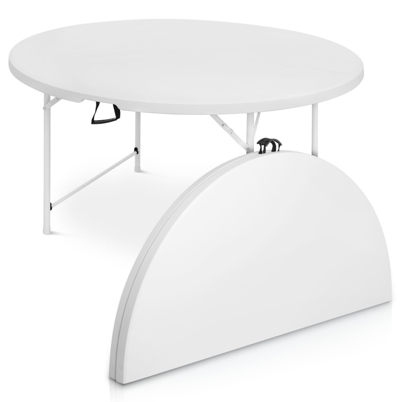 Folding Plastic Table with Carry Handle
