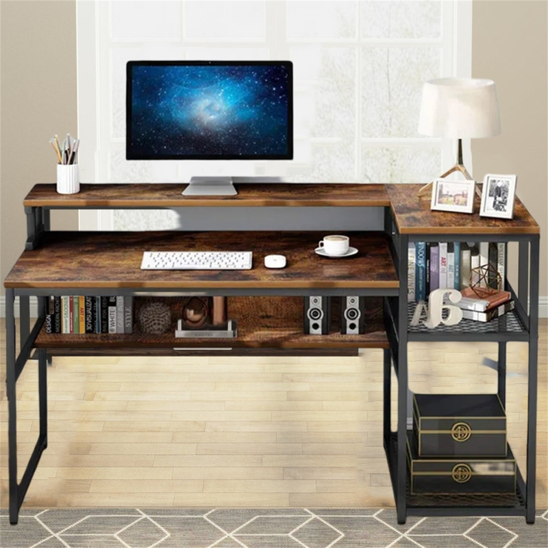 Integrated Multi-functional Computer Desk