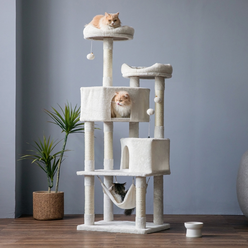 Multi-Level Cat Tree with Toys