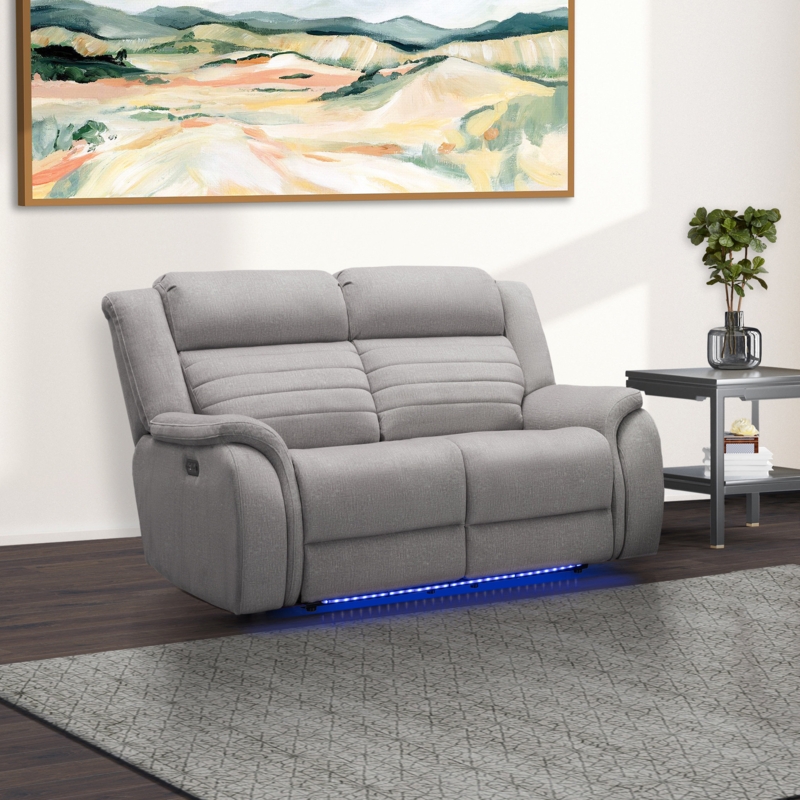 Power Reclining Loveseat with Heat and Massage