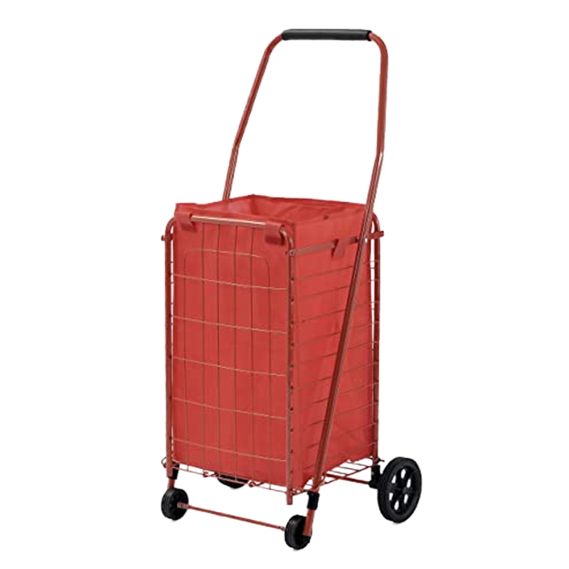 Steel Utility Cart with Rubber Caster Wheels
