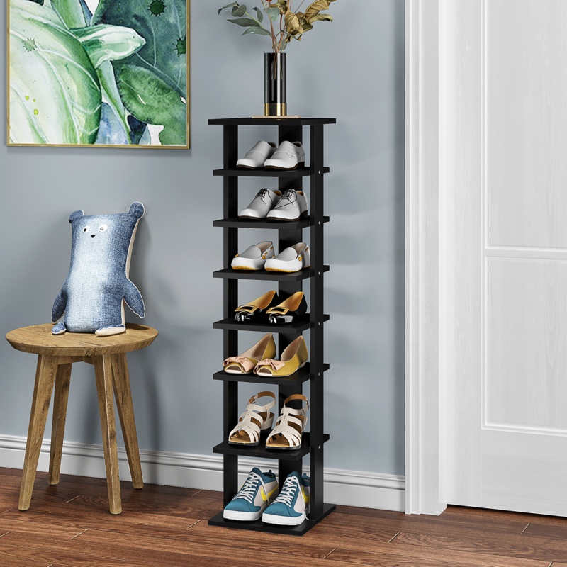 7 Pairs Manufactured Wood Shoe Rack