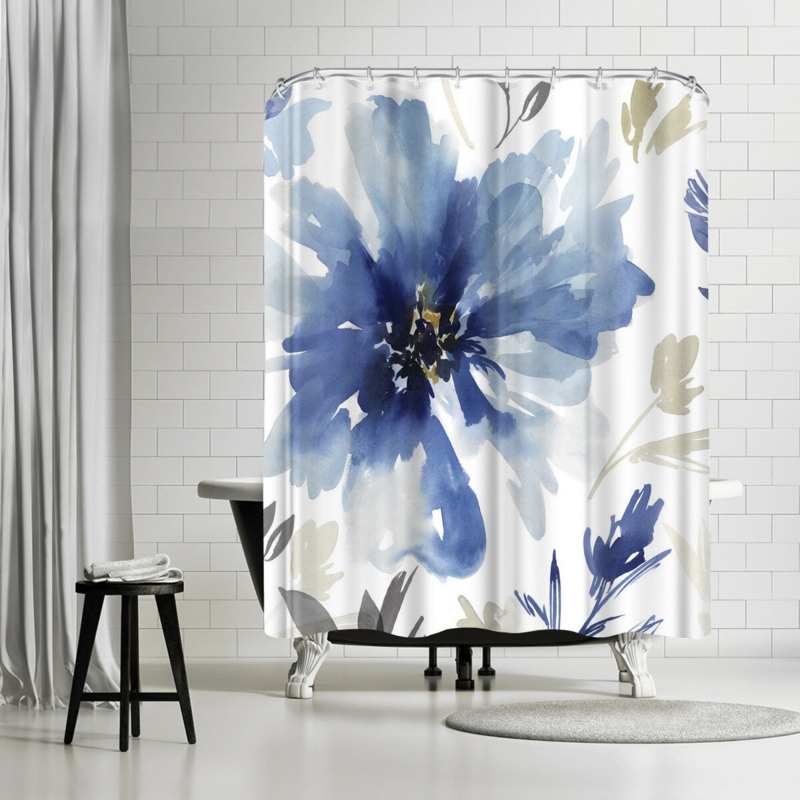 Chic Shower Curtain with Artistic Design