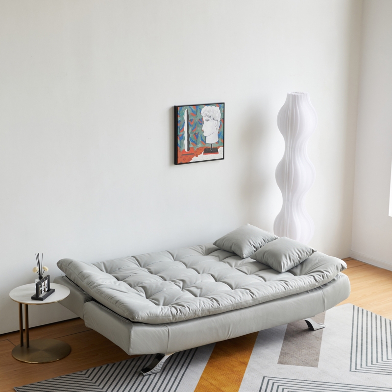 Modern Convertible Three-Seat Sofa Bed