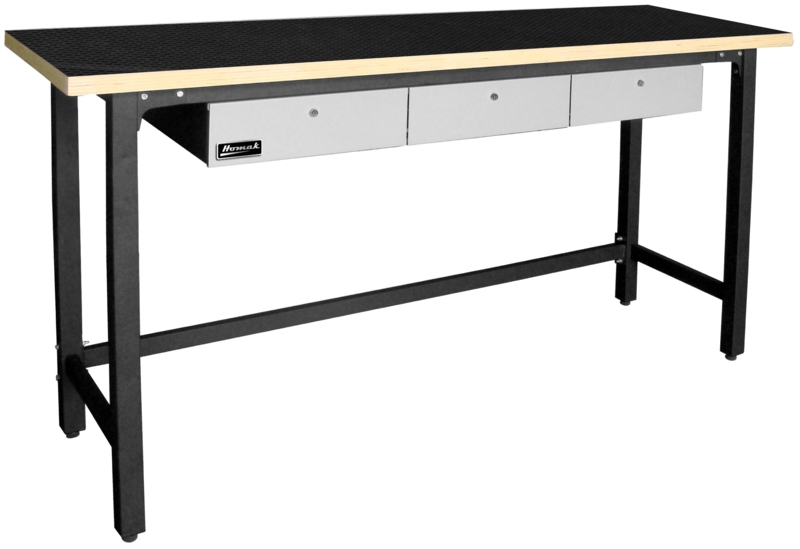Steel Work Desk with Wood Surface