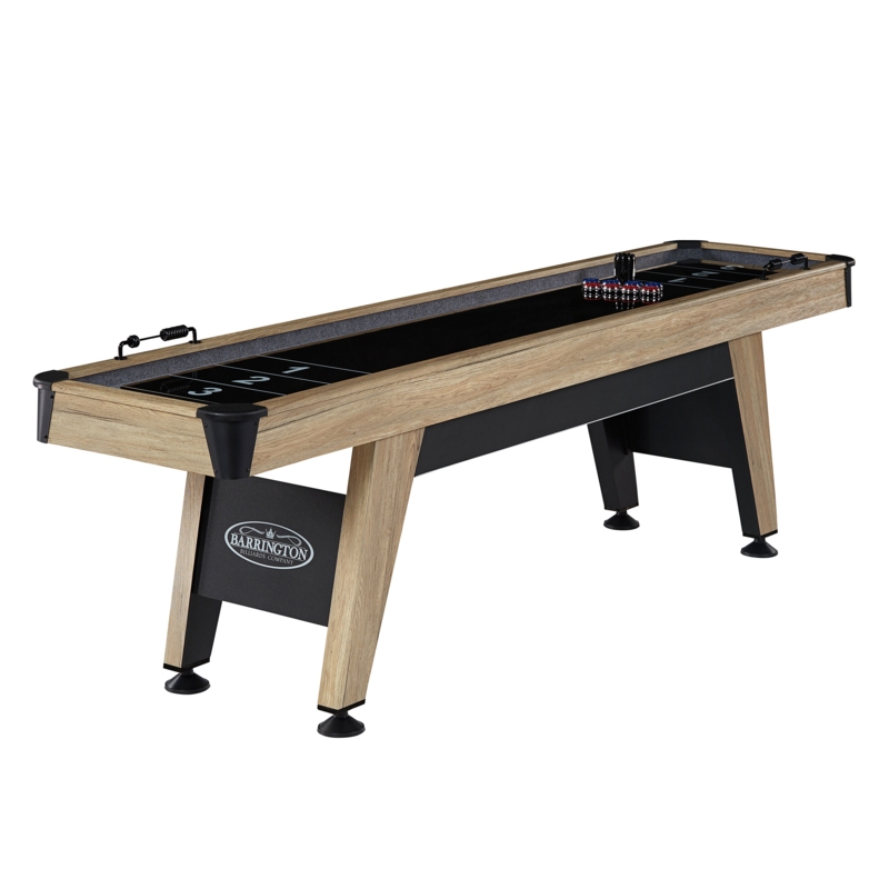 9' Shuffleboard Table with Sleek Black Playfield