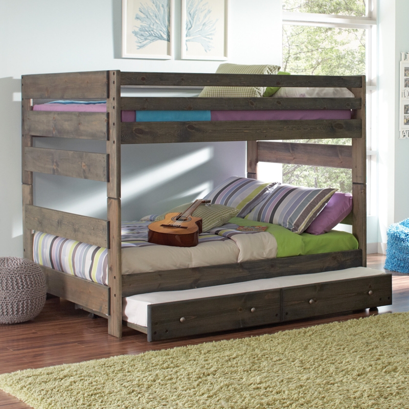 Full-Over-Full Bunk Bed with Trundle