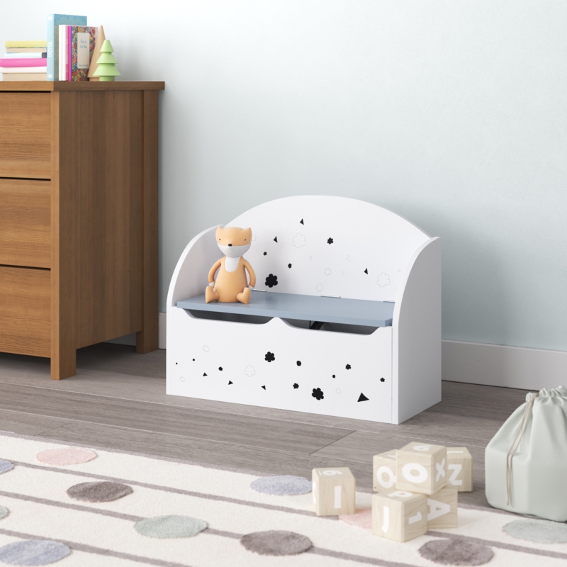 Kids Toy Storage Bench with Lid