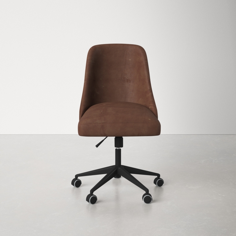 Swivel Desk Chair with Sleek Upholstery