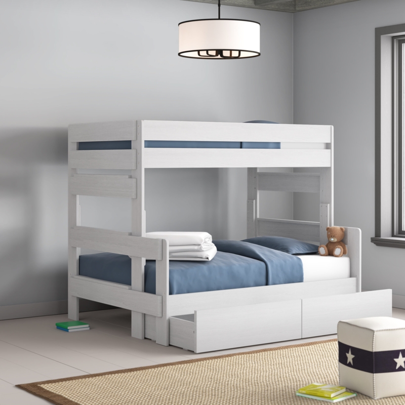 Twin-Over-Full Bunk Bed with Storage Drawers