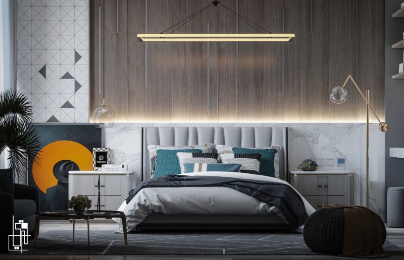 Add a pop of color with an accent piece