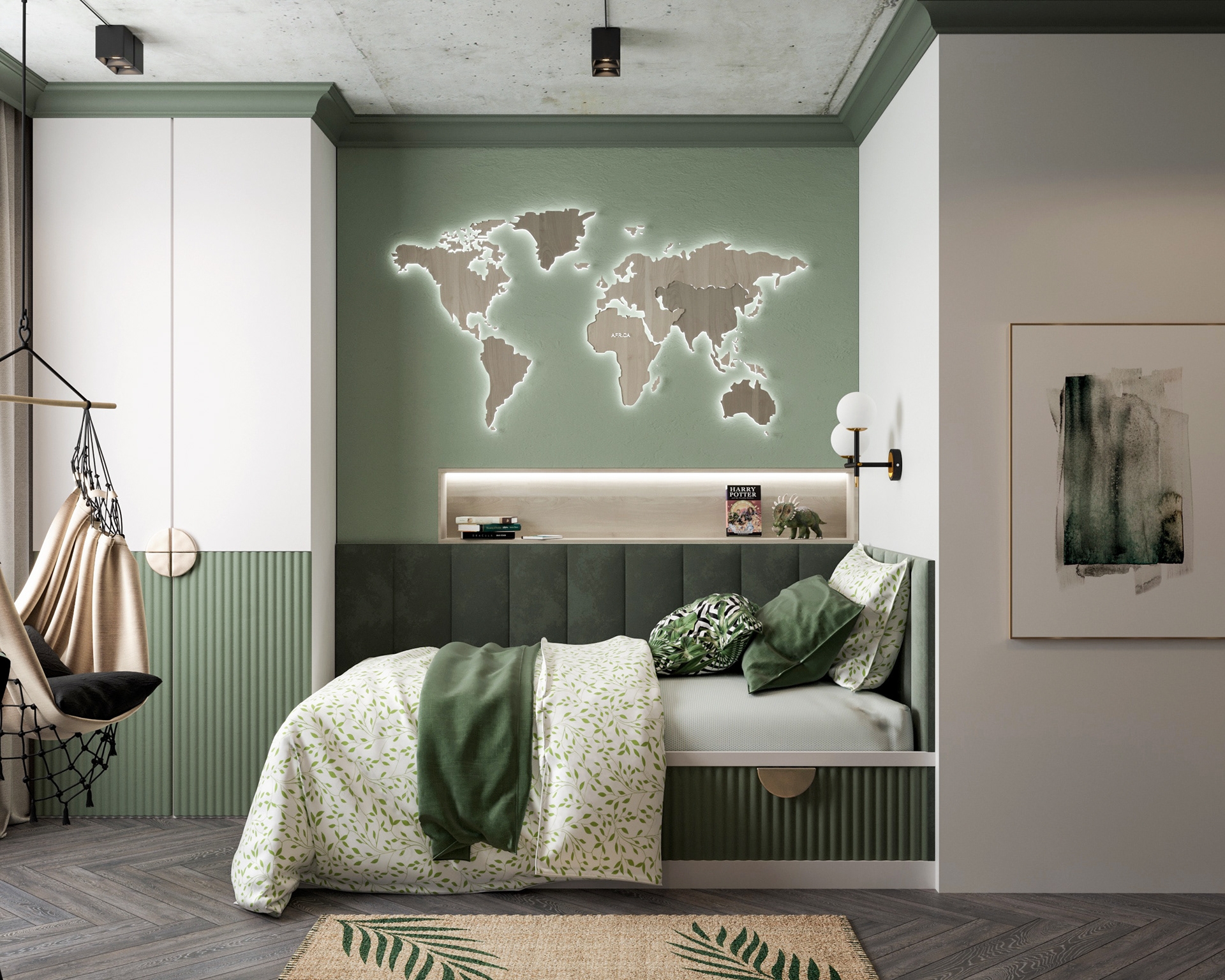 Add a World Map Wall