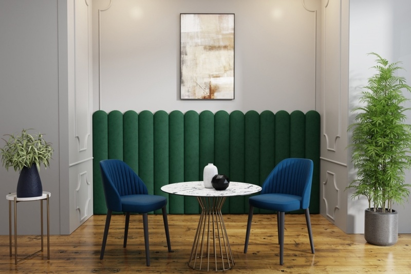 Add Green Upholstered Panels