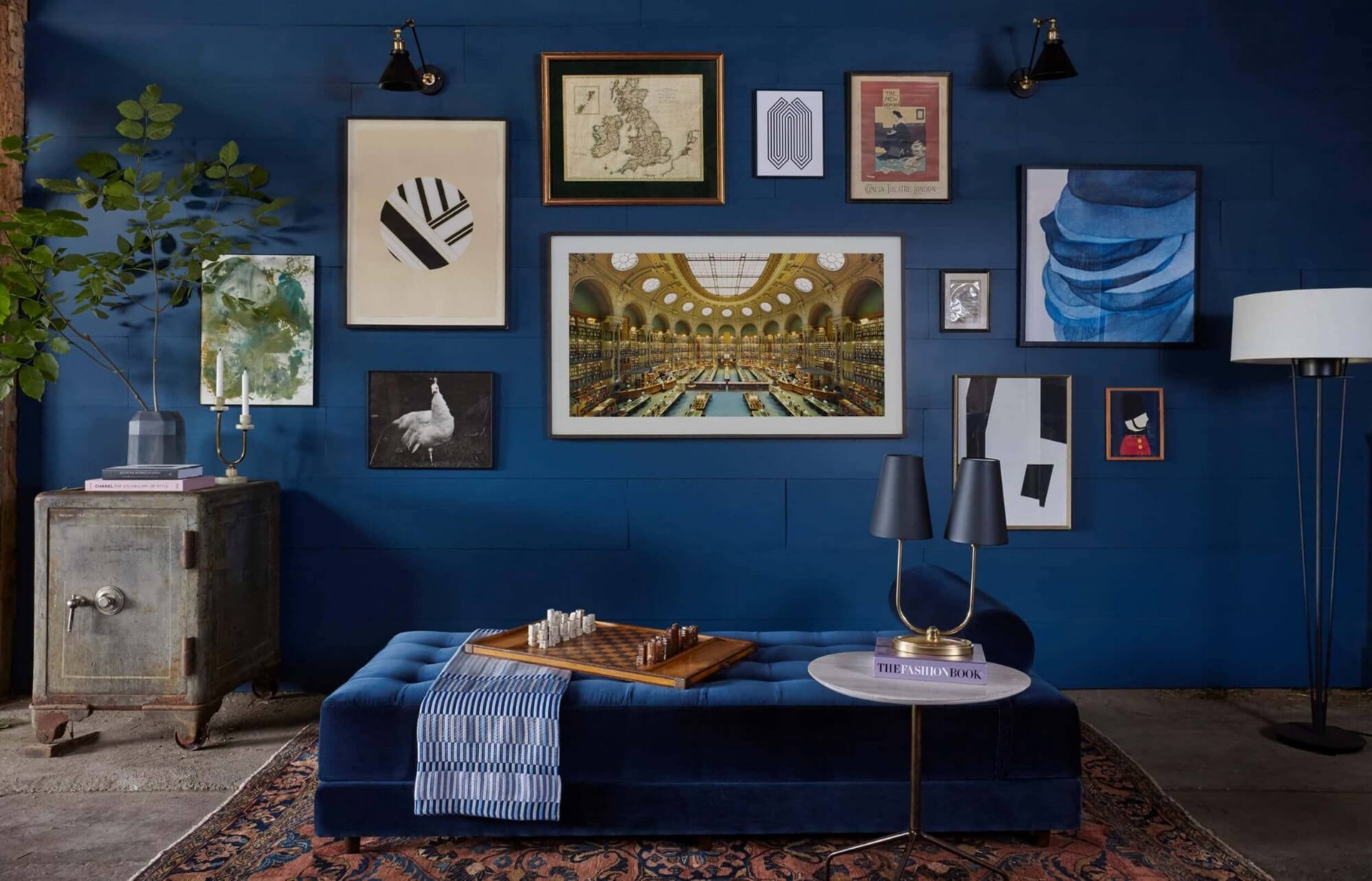 Add Navy Upholstered Pieces