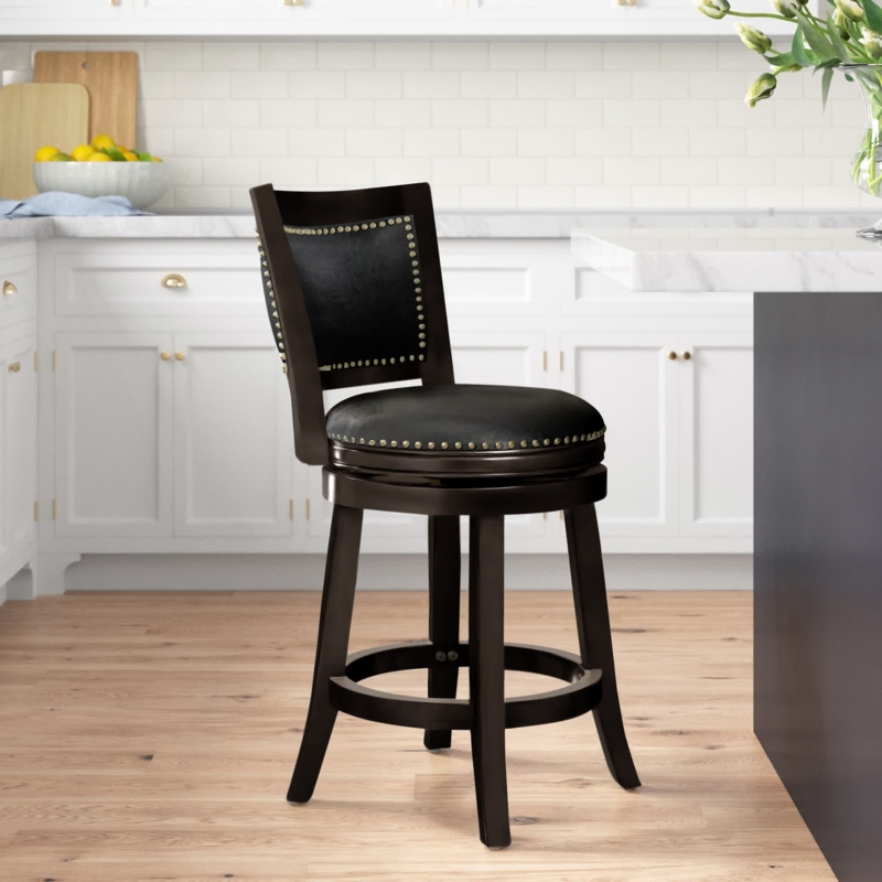 Leather Bar Stools With Backs Foter