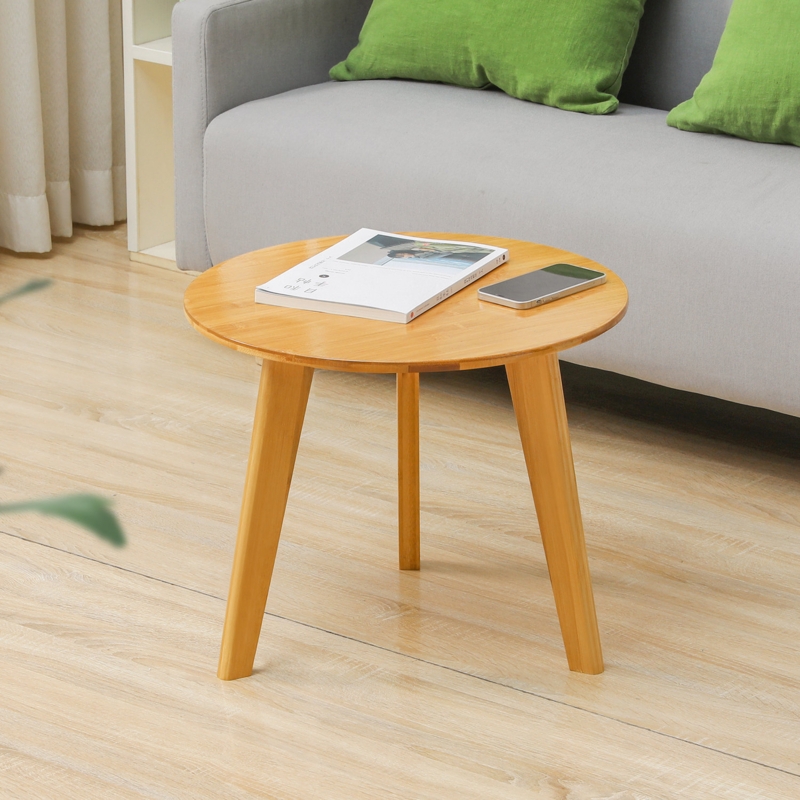 Bamboo Coffee Table with Round Corners