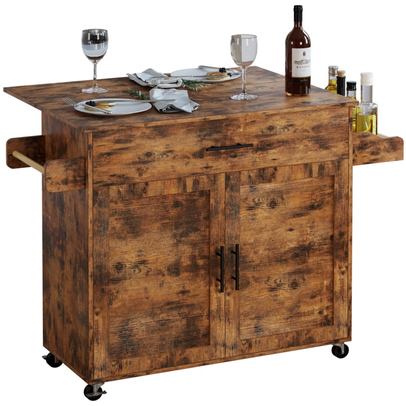 Durable Rolling Kitchen Island Cart