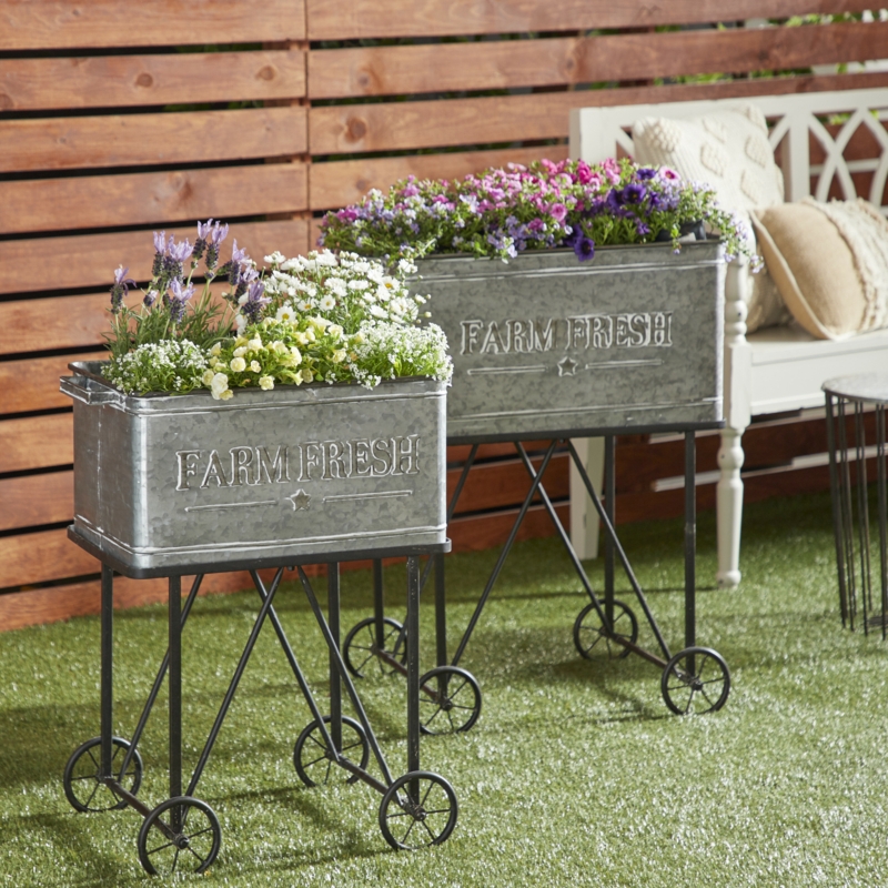 Farmhouse Style Plant Box Stands