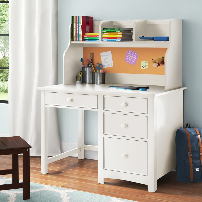 Kids Writing Desk with Hutch
