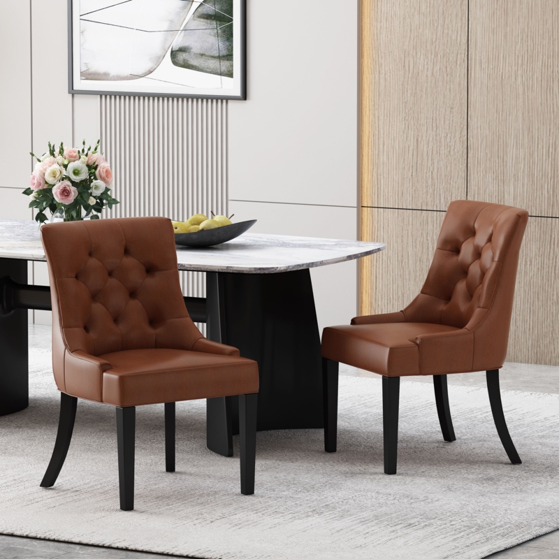 Luxurious Tufted Dining Chairs (Set of 2)
