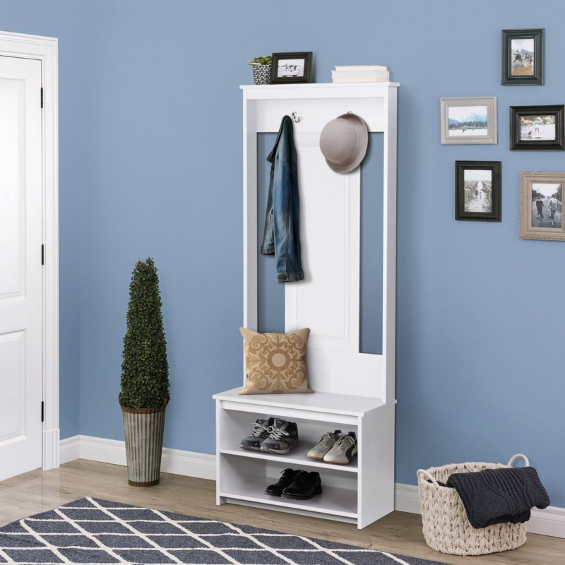 Akwasi 23.6'' Wide Hall Tree with Bench and Shoe Storage
