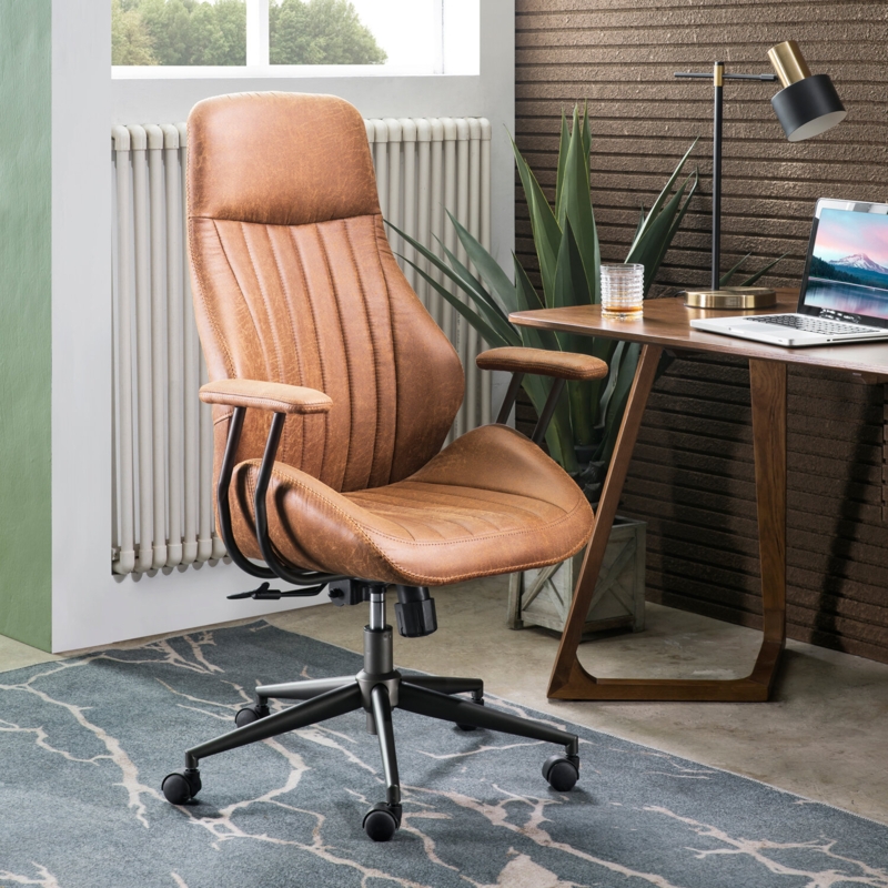 Classic High-Back Tufted Office Chair