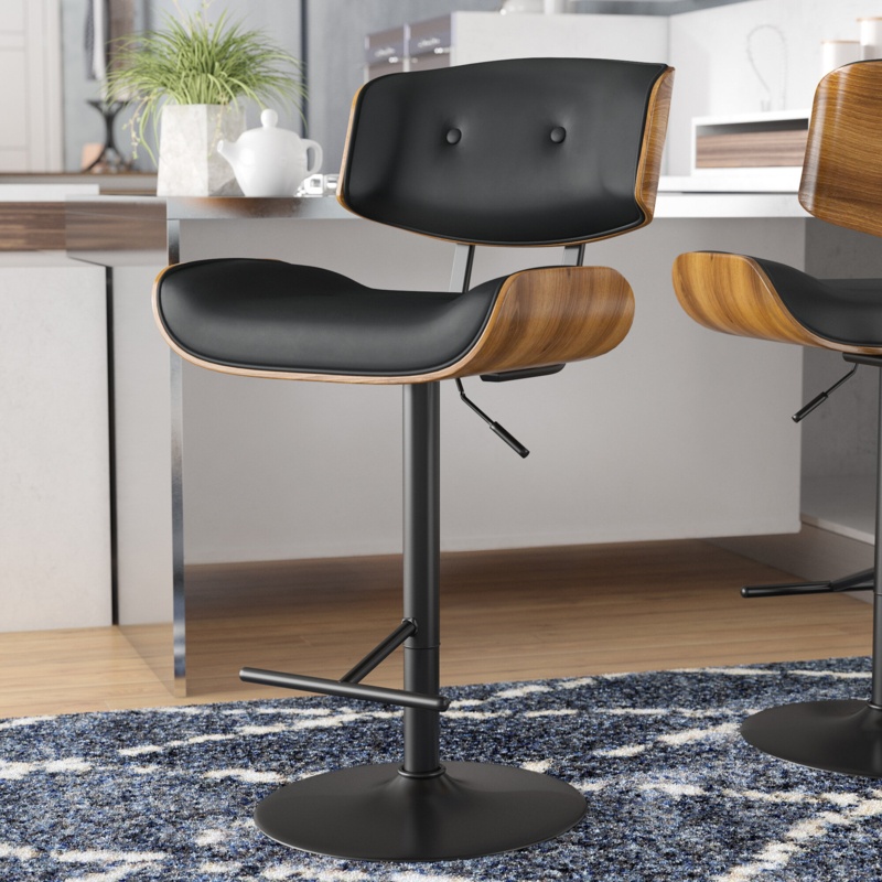 Swivel adjustable height bar stool hotsell
