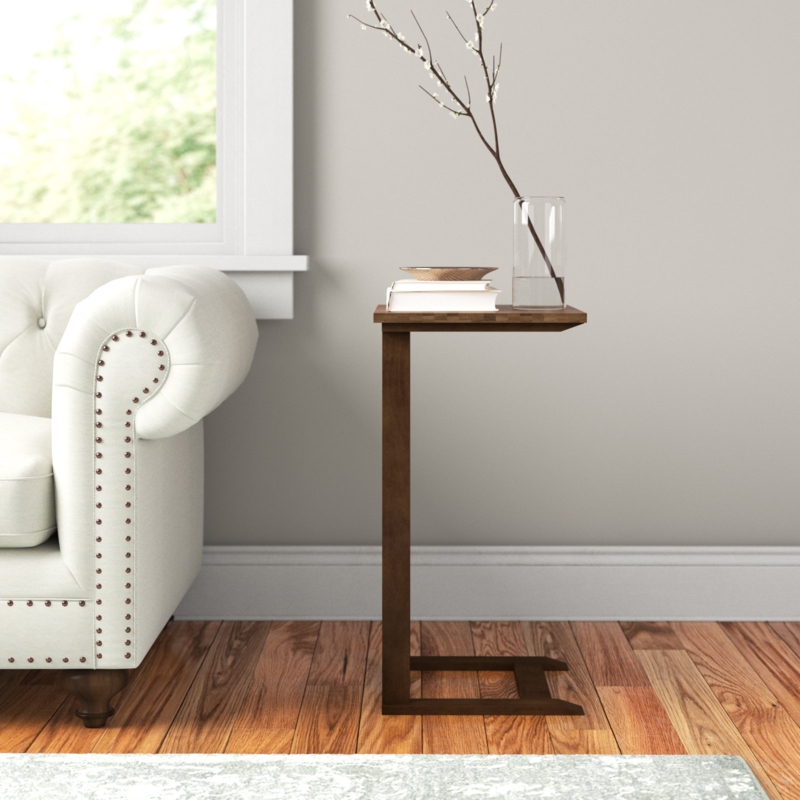 Sturdy Bamboo C-Table for Small Spaces