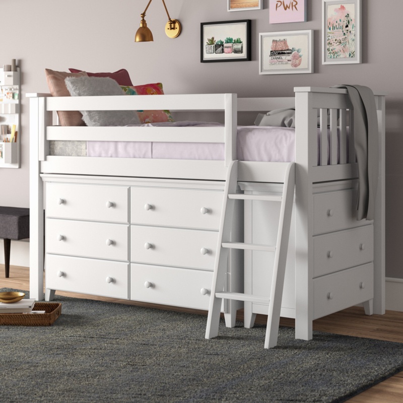 Alisi Twin Solid Wood Loft Bed by Sand & Stable™ Baby & Kids