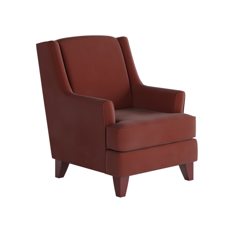 Mid-Century Winged Accent Chair