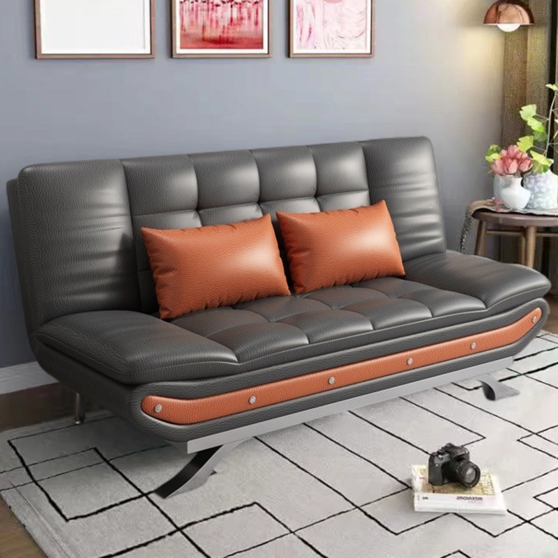 Waffle Upholstered Convertible Sofa