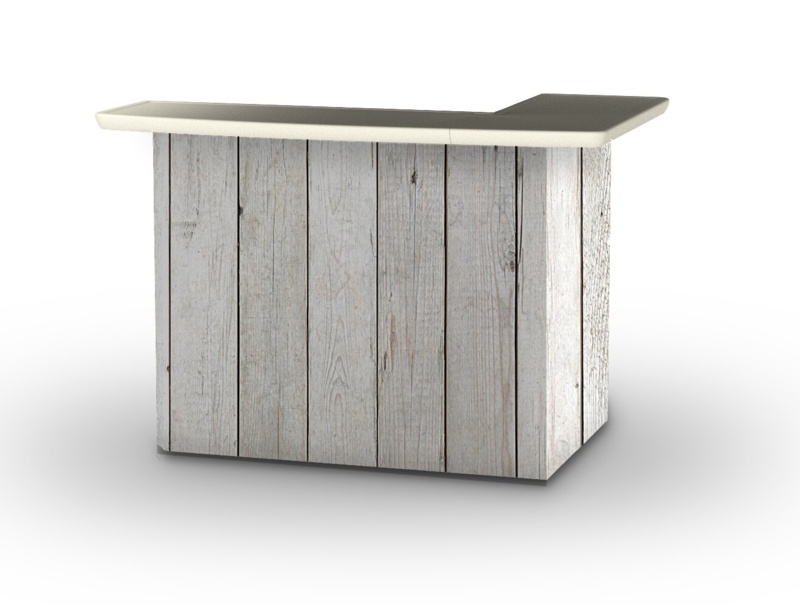 Alvy Gracie Oaks Bar Counter with Steel Frame Material