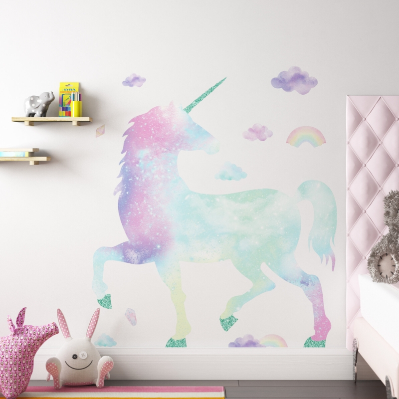 Whimsical Peel-and-Stick Kids Wall Art